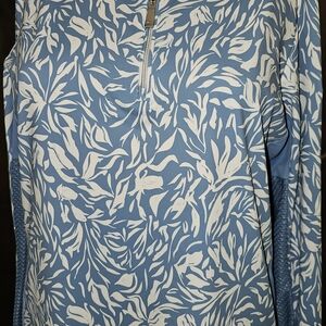 KJUS Blue and White Women's Hoodie